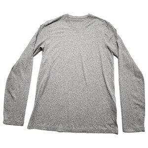 Armani Exchange Men's Long Sleeve T-Shirt Slim‎ Fit V-Neck Gray Heather Small
